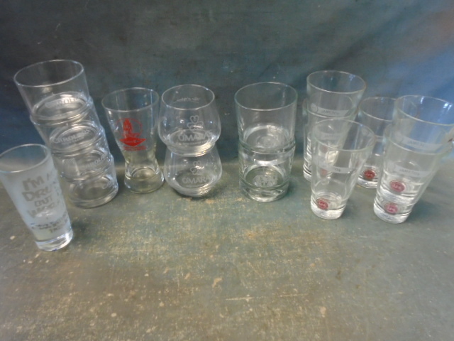 lot 138 image: Name Brand Liquor Glasses