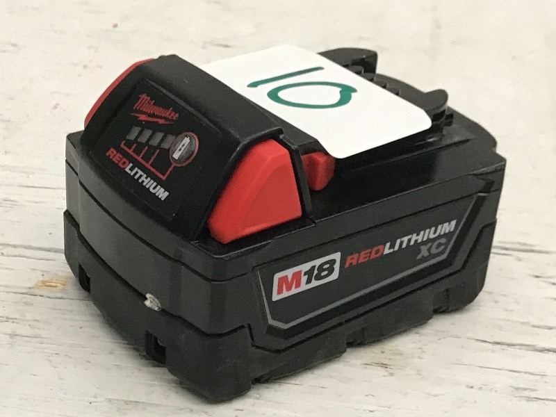 lot 10 image: Milwaukee M18 Battery