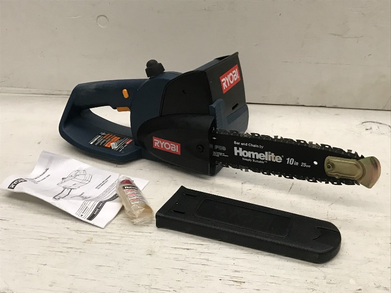 lot 32 image: Ryobi Cordless Chainsaw