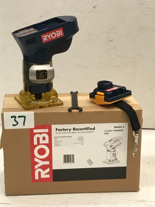 lot 37 image: Ryobi Cordless Trimmer