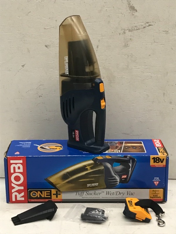 lot 44 image: Ryobi Cordless Tuff-Sucker WetDry Vac