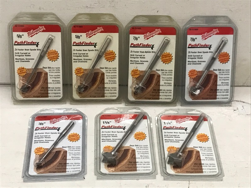 lot 25 image: (7) Milwaukee Pathfinder Bits