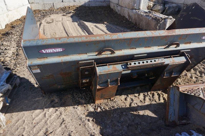 Virnig Brand Universal Mount Bobcat Skid Loader Skid Steer 8 Snow Pusher Snow Plow