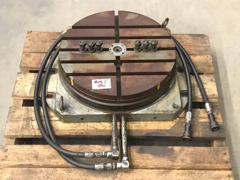 lot 2 image: Hydraulic Rotary Table Plate 20 Di...
