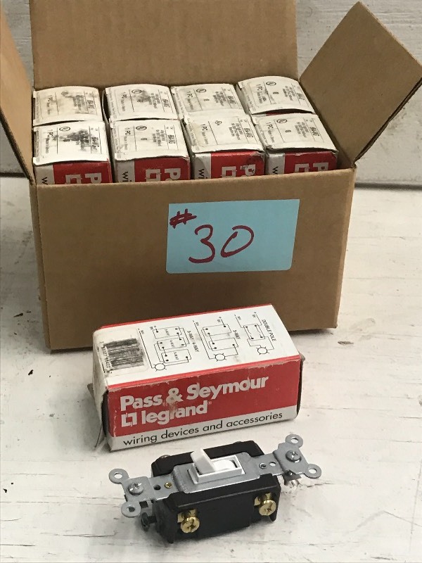 lot 30 image: Lot Of (9) Seymour Toggle Switches...