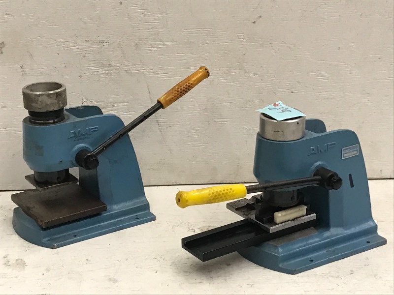 lot 89 image: Lot Of (2) AMP Arbor Press Crimpin...