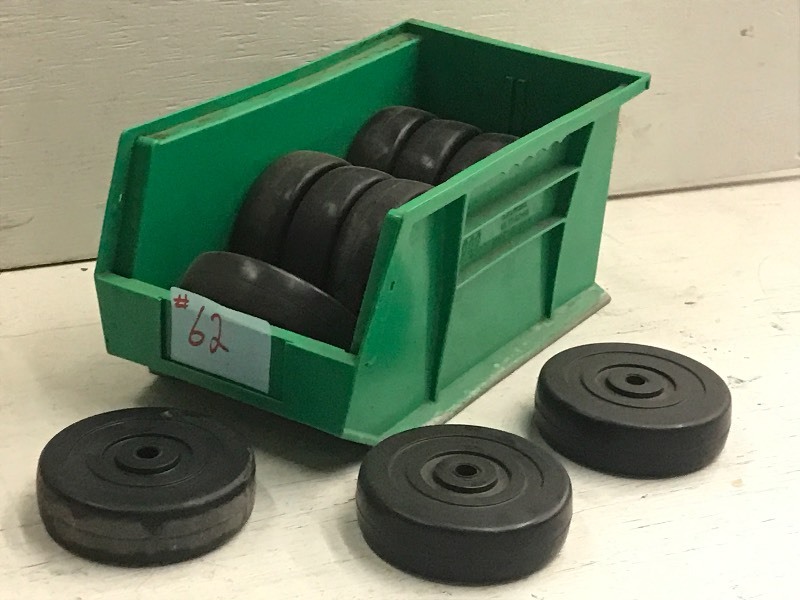lot 62 image: Bin of (12) Wagner 13A Caster Wheel...