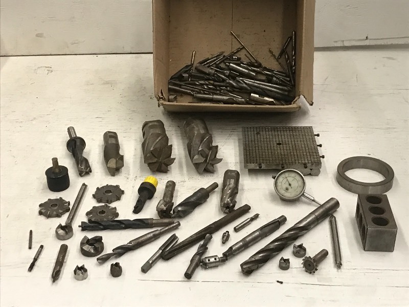 lot 74 image: Box of Misc Tooling, Cutters and En...