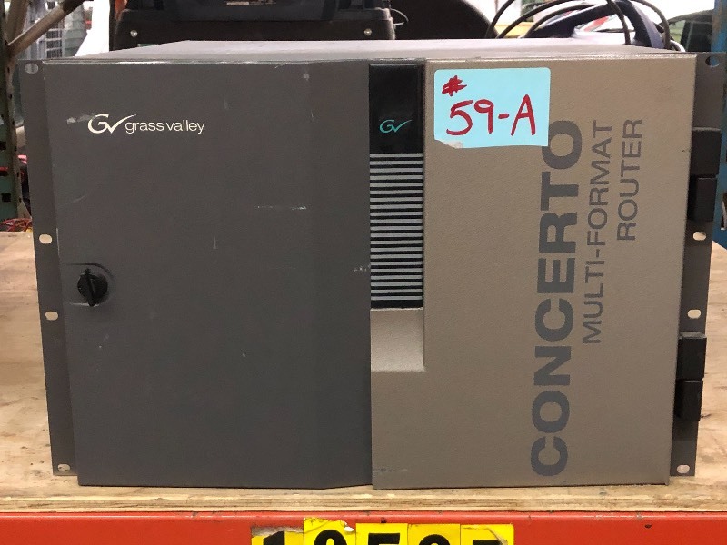 lot 59A image: (1)Grass Valley GVG Thomson CONCERTO Compact Router