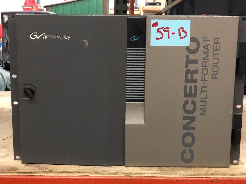 lot 59B image: (1) Grass Valley GVG Thomson CONCERTO Compact Router