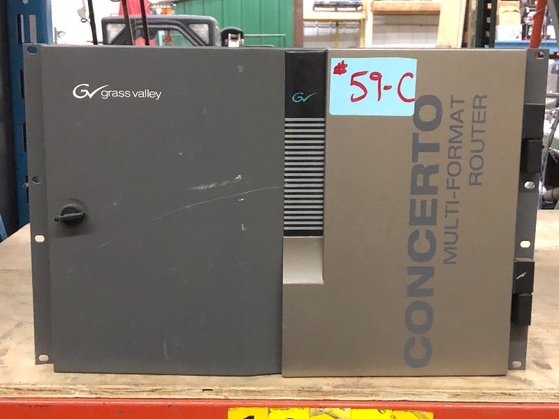 lot 59C image: (1) Grass Valley GVG Thomson CONCERTO Compact Router
