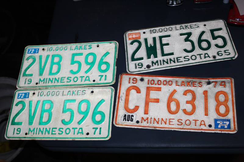 lot 172 image: Minnesota License Plates