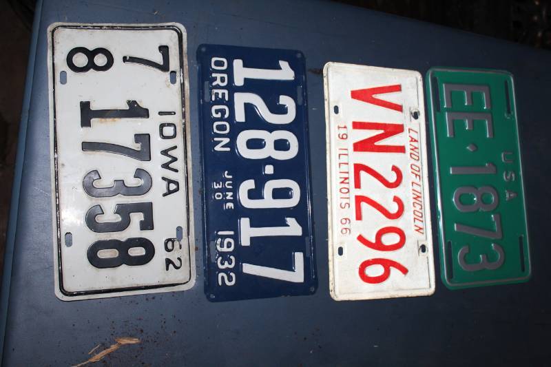 lot 173 image: License Plates