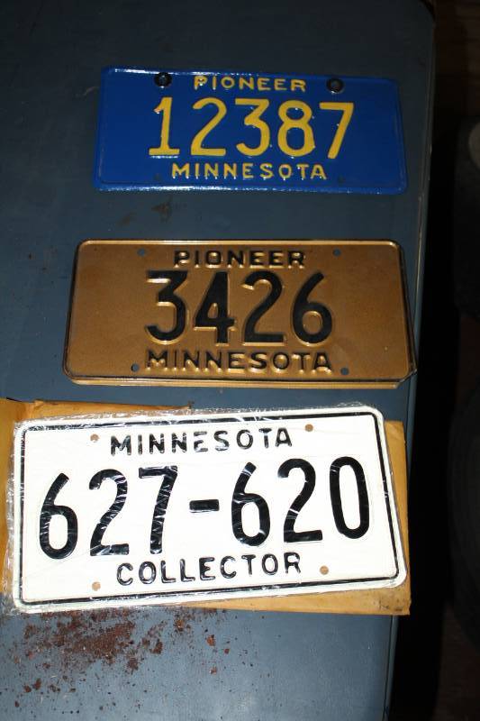 lot 174 image: Minnesota PioneerCollector License Plates