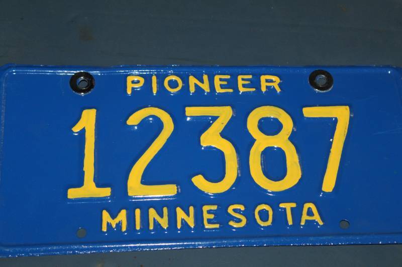Minnesota Pioneer/Collector License Plates Unique Specialty and