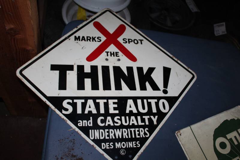 lot 167 image: Drive Safely Metal Street Signs