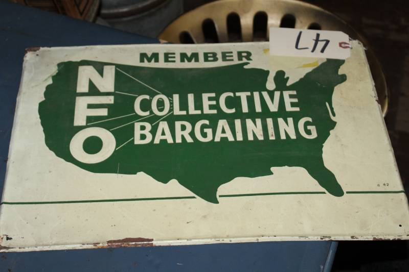 lot 168 image: NFO Collective Bargaining Member Wall Sign