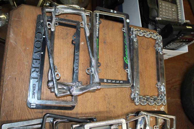 lot 177 image: License Plate Vanity Covers