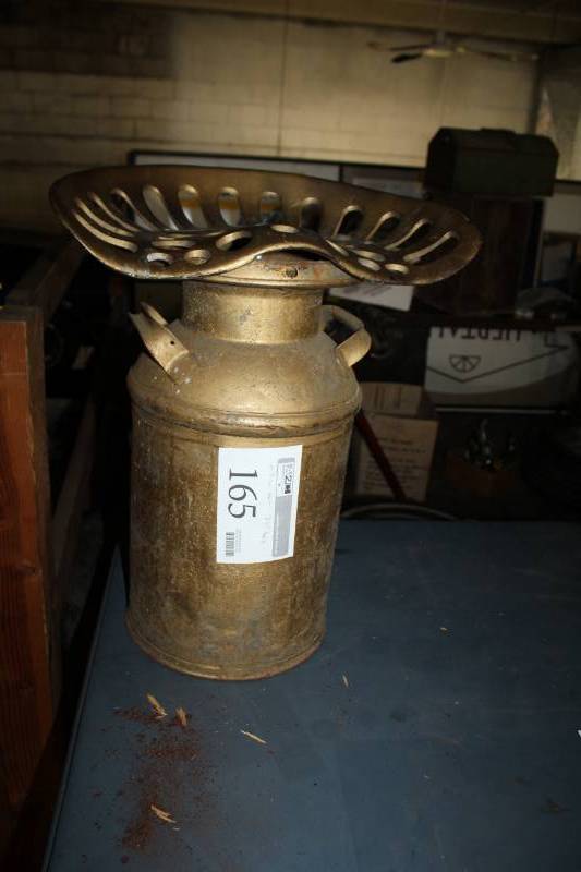 lot 165 image: Metal Milk Can Seat