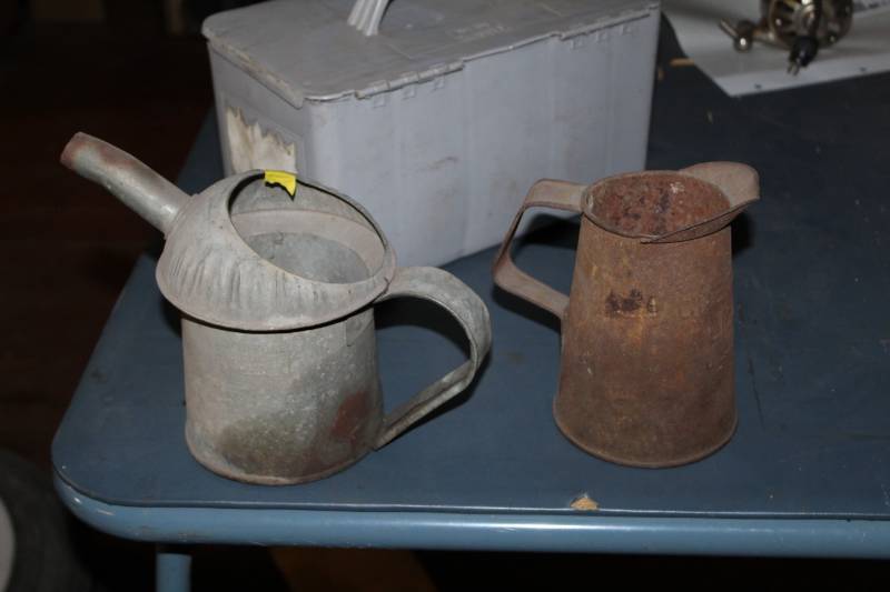 lot 161 image: Metal Water Cans