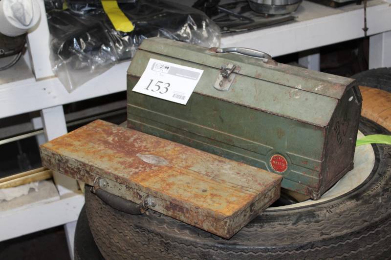 lot 153 image: Craftsman, Wards Metal Tool Boxes