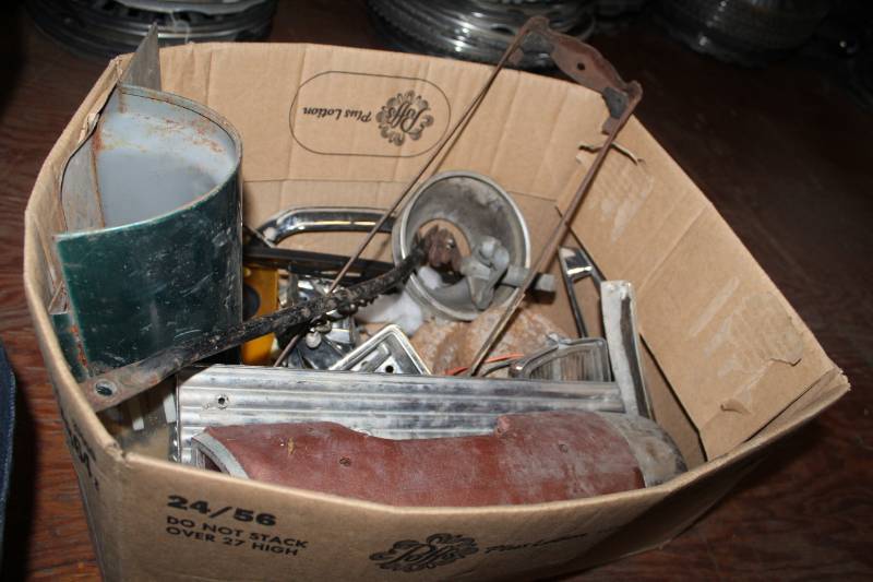 lot 197 image: 1955 Buick Door Trim, Glove Box, Headlight Assembly