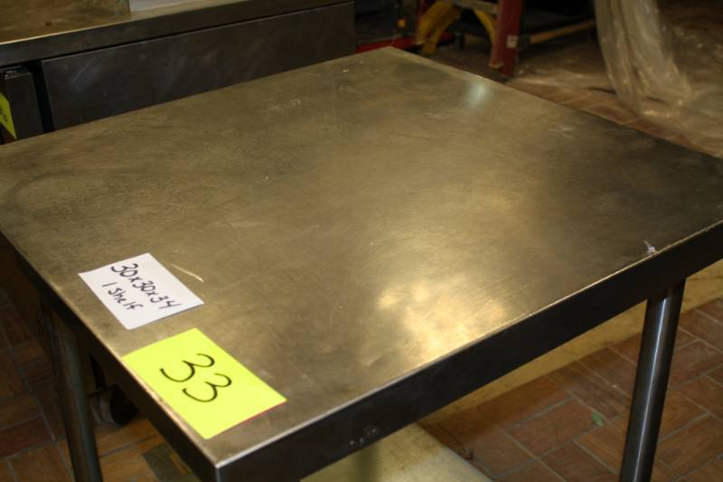 lot 33 image: Stainless Table with 1 Shelf