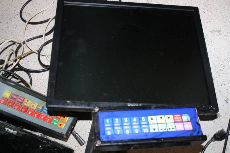 lot 63 image: Kitchen Monitors with touch padsand hanging brackets