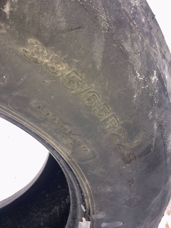 lot 12 image: Semi truck  Farm implement tire