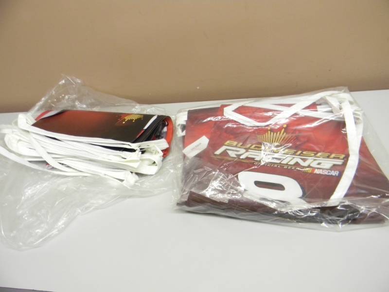 lot 29 image: NOS ( 2 ) BUDWEISER BEER RACING #8 - 30FT LONG BANNERS - SEE PICTURES