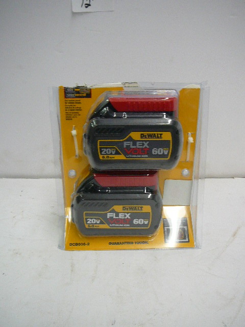 lot 15 image: DeWalt Batteries 60 Volt Flex Volt  (NEW)