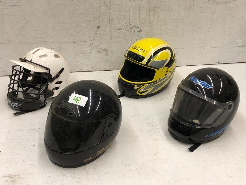 lot 48 image: Lot Of (4) Helmets