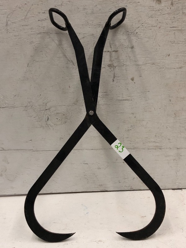 lot 23 image: Steel Ice-Block Tongs