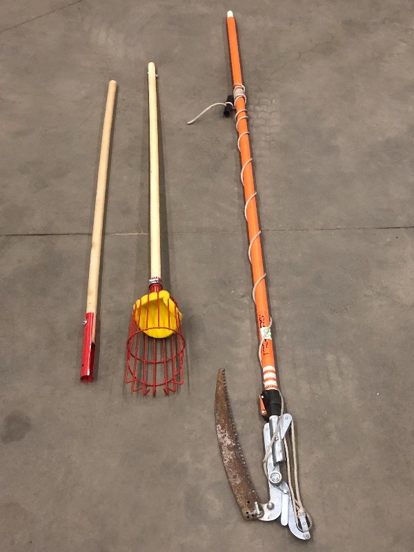 lot 82 image: Long-Reach Pruning Saw & Ling-Reach Fruit Picker