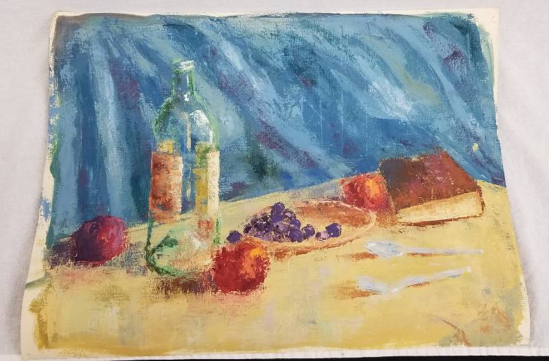 lot 45 image: Original 1950s Les Anderson Mid Century Oil Painting 