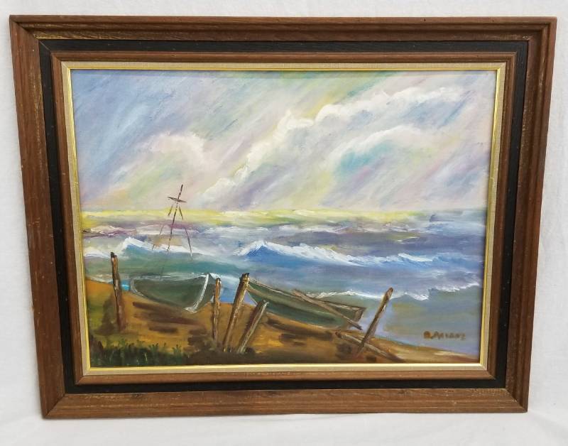 lot 73 image: Original Oil Painting By D. Masanz