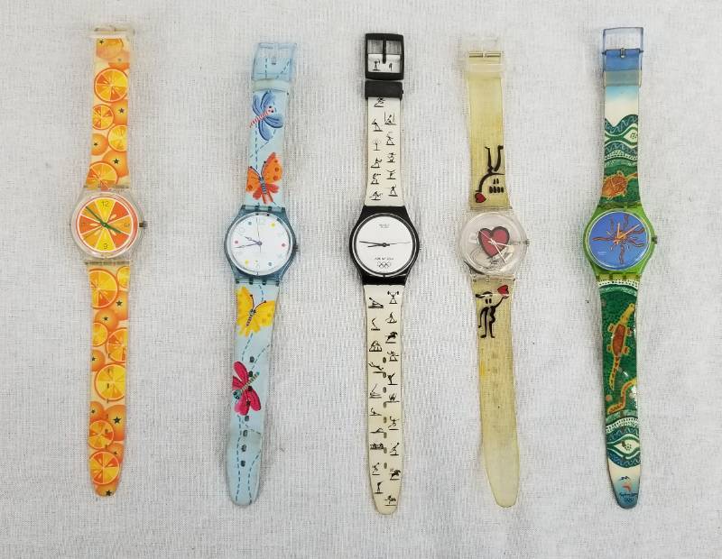 lot 95 image: Lot of Vintage Swatch Watches 1990s - 2000s