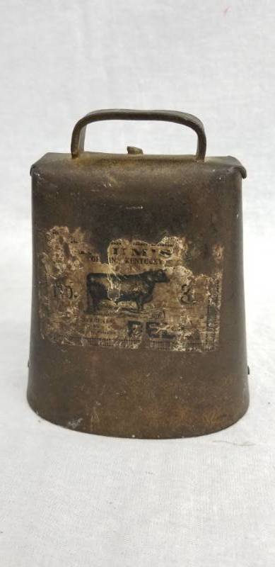 lot 107 image: Lot of Vintage Cowbells Blum #3 Kentucky etc.