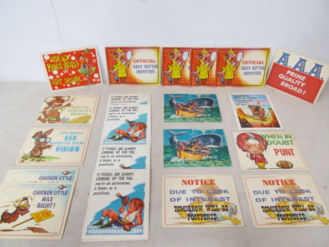 lot 31 image: Large Lot of Vintage 1960s Comical Wall Plaques