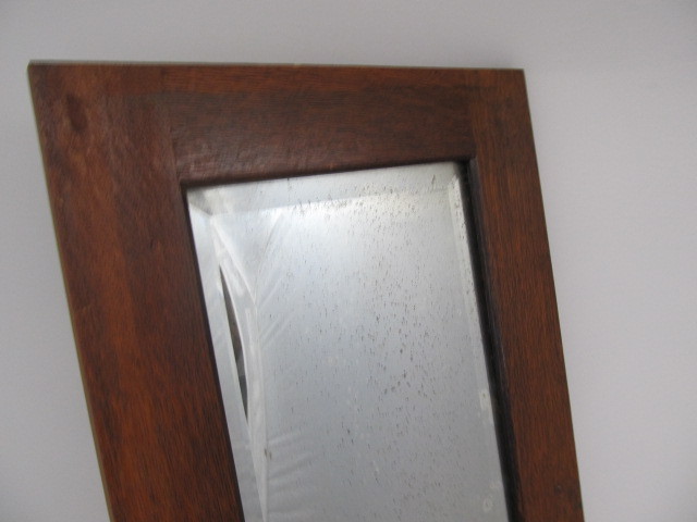 lot 69 image: Antique Oak Mirror
