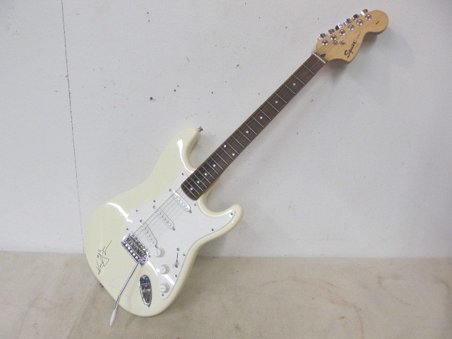 lot 86 image: Fender Squire Strat Electric Guitar - Signed by MATES OF STATE