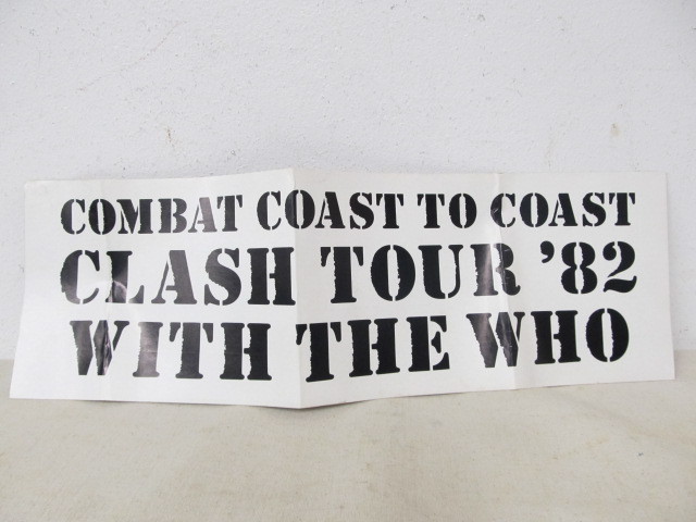 lot 100 image: Original Vintage THE CLASH Oversized Bumper Sticker