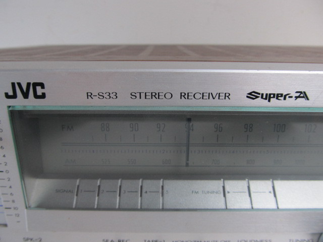 lot 141 image: Working Vintage JVC R-S33 Stereo Receiver