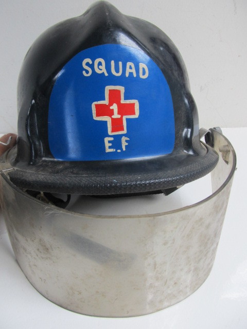 lot 162 image: Vintage 1960s Fire Helmet wVisor