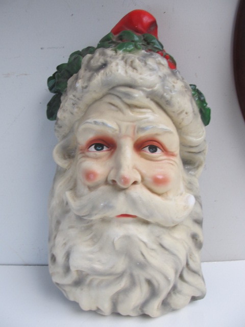 lot 125 image: Large Vintage Signed Santa Claus Wall Hanging