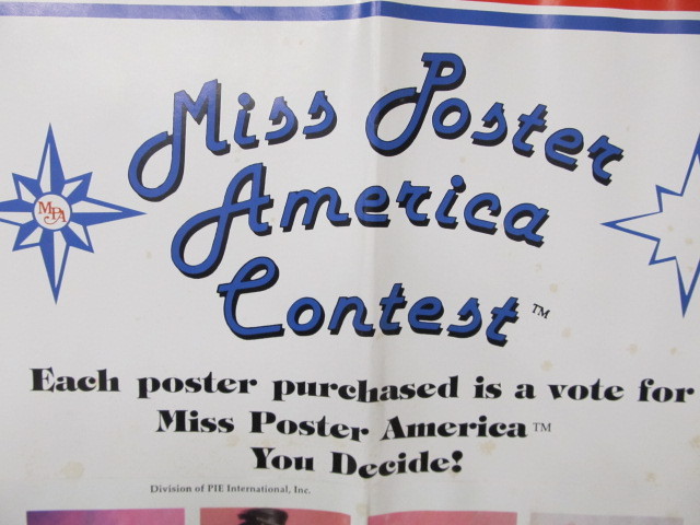 lot 179 image: Vintage MISS POSTER AMERICA Contest Store Display wPosters