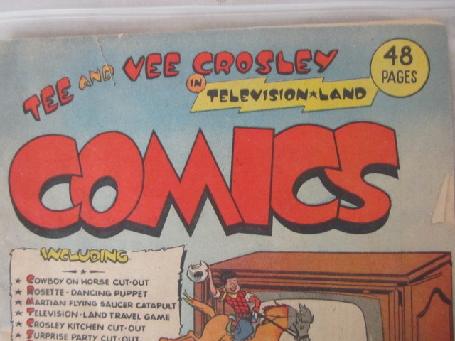 lot 197 image: 1951 CROSLEY Television Advertising Comic Book