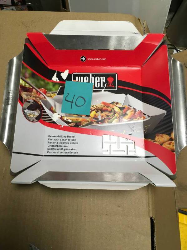 lot 40 image: Weber Deluxe Grilling Basket