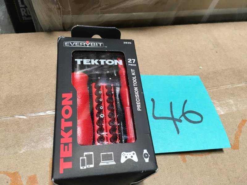 lot 46 image: TEKTON Everybit Precision Bit and Driver Kit for Electronic and Precision Devices (27-Piece) not used