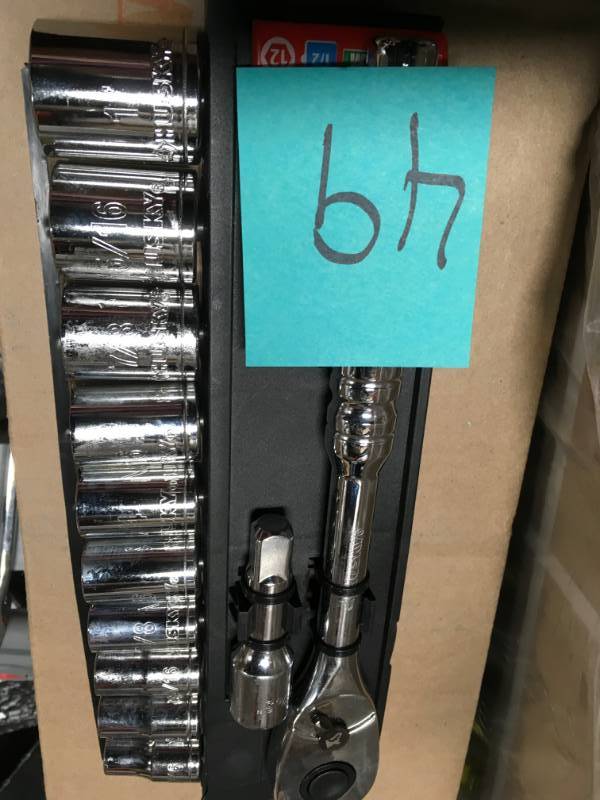 lot 49 image: Husky 12 in. Drive SAEMM Socket Set (22-Piece) not used